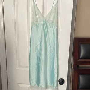 Victoria's Secret Light Green Lace Slip